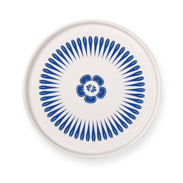 Talerz śniadaniowy i deserowy Blue Geometrics Mr & Mrs Clynk, 20 cm