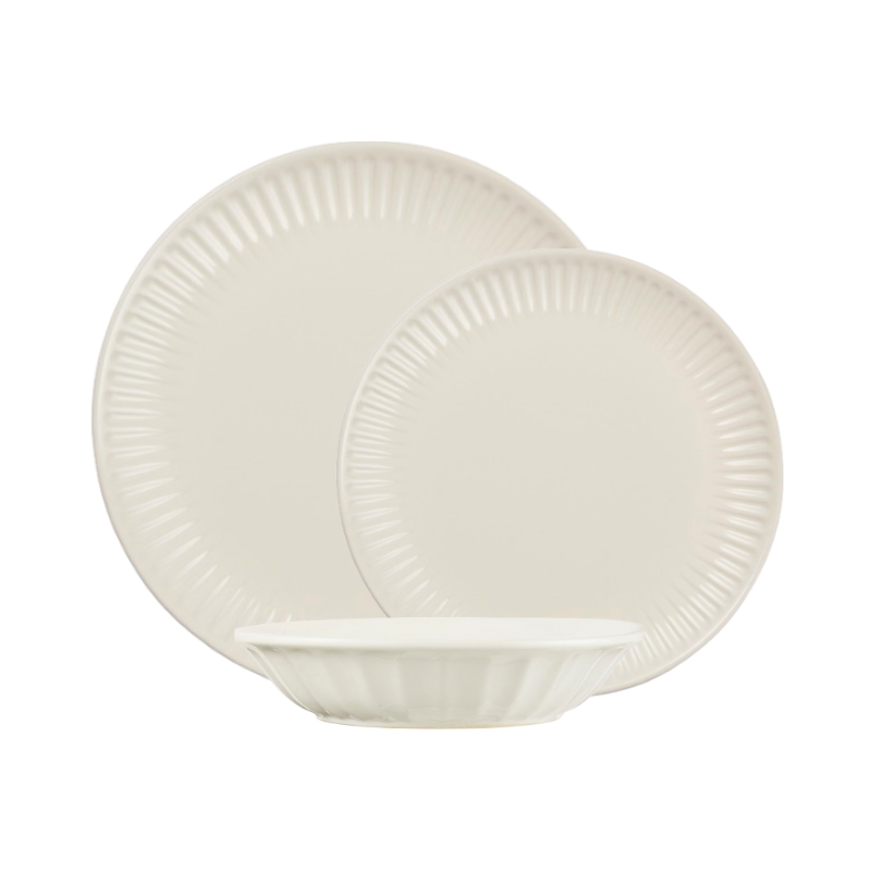 Serwis obiadowy na 6 osób Mynte Butter Cream, Ib Laursen