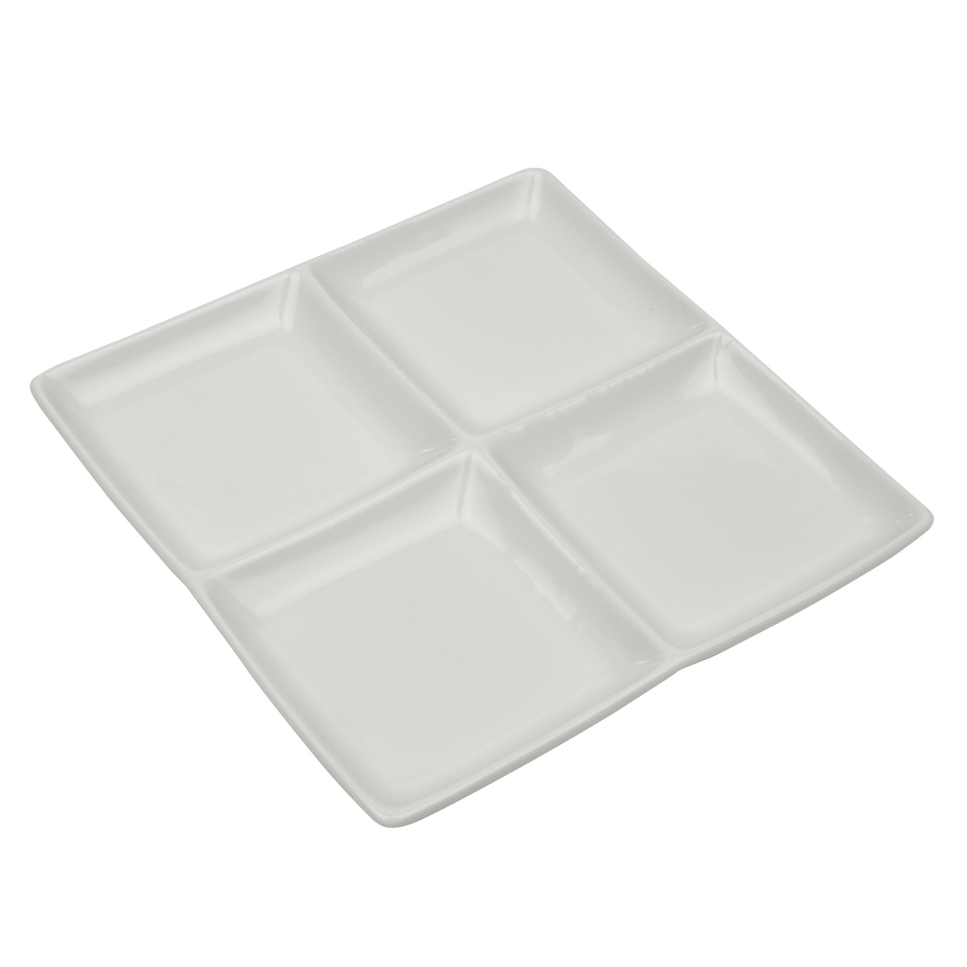 MINIMAX Talerz bufetowy - dzielony 20 x 20 cm / RAK PORCELAIN