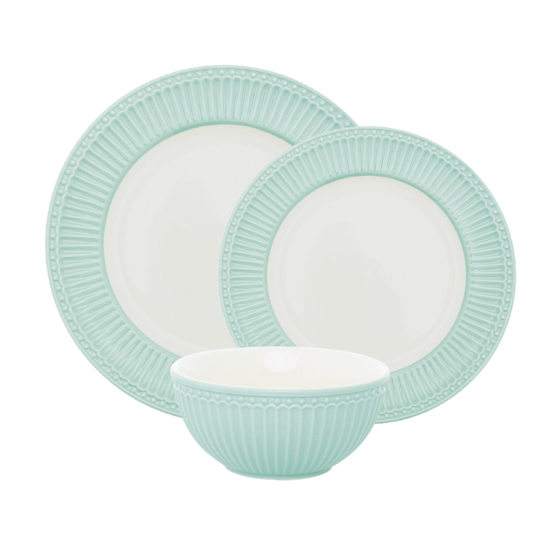 Serwis obiadowy na 24 osoby Alice Cool Mint, Green Gate