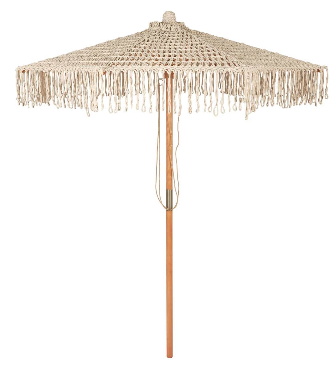 Parasol ogrodowy z szydełkowym kloszem, Ib Laursen