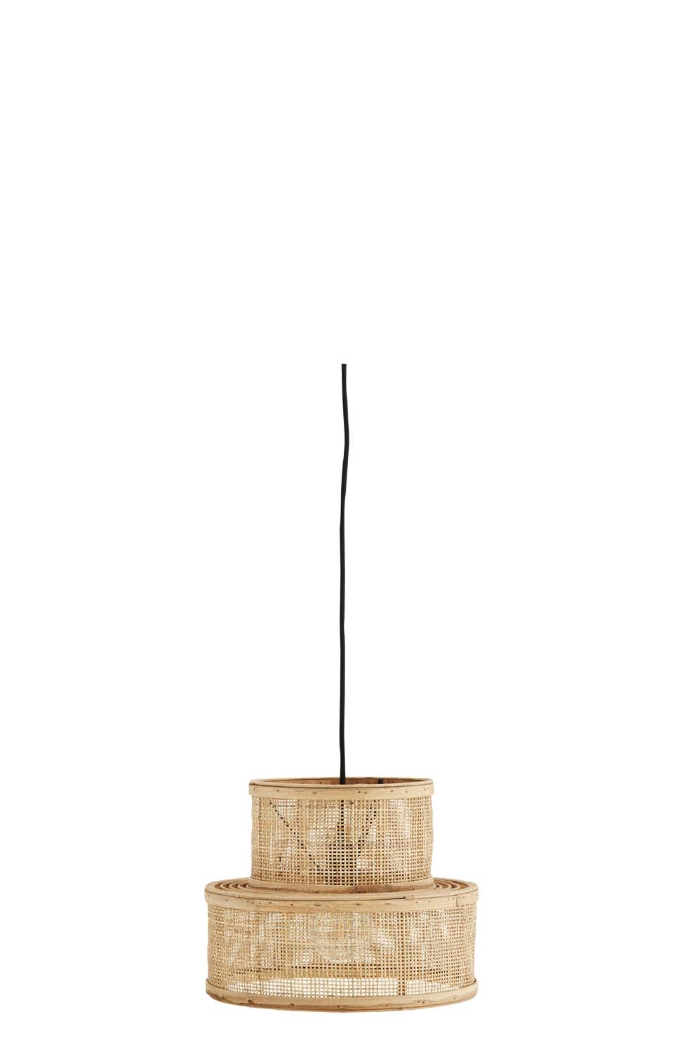 Lampa wisząca rattanowa Madam Stoltz, 34 cm