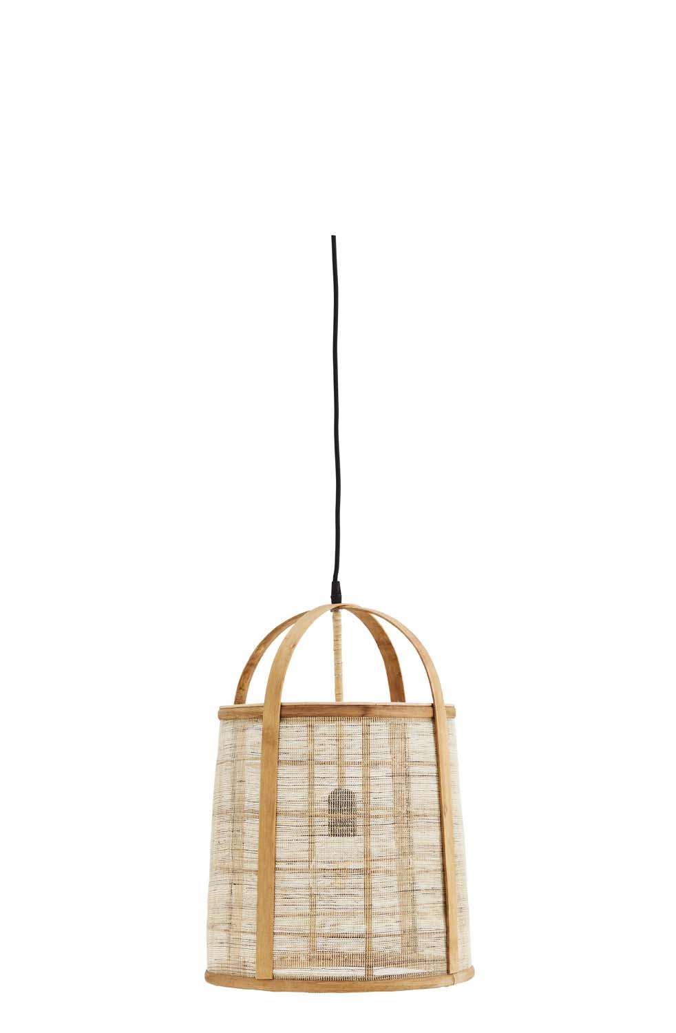 Lampa wisząca bambusowa Madam Stoltz, 33 cm