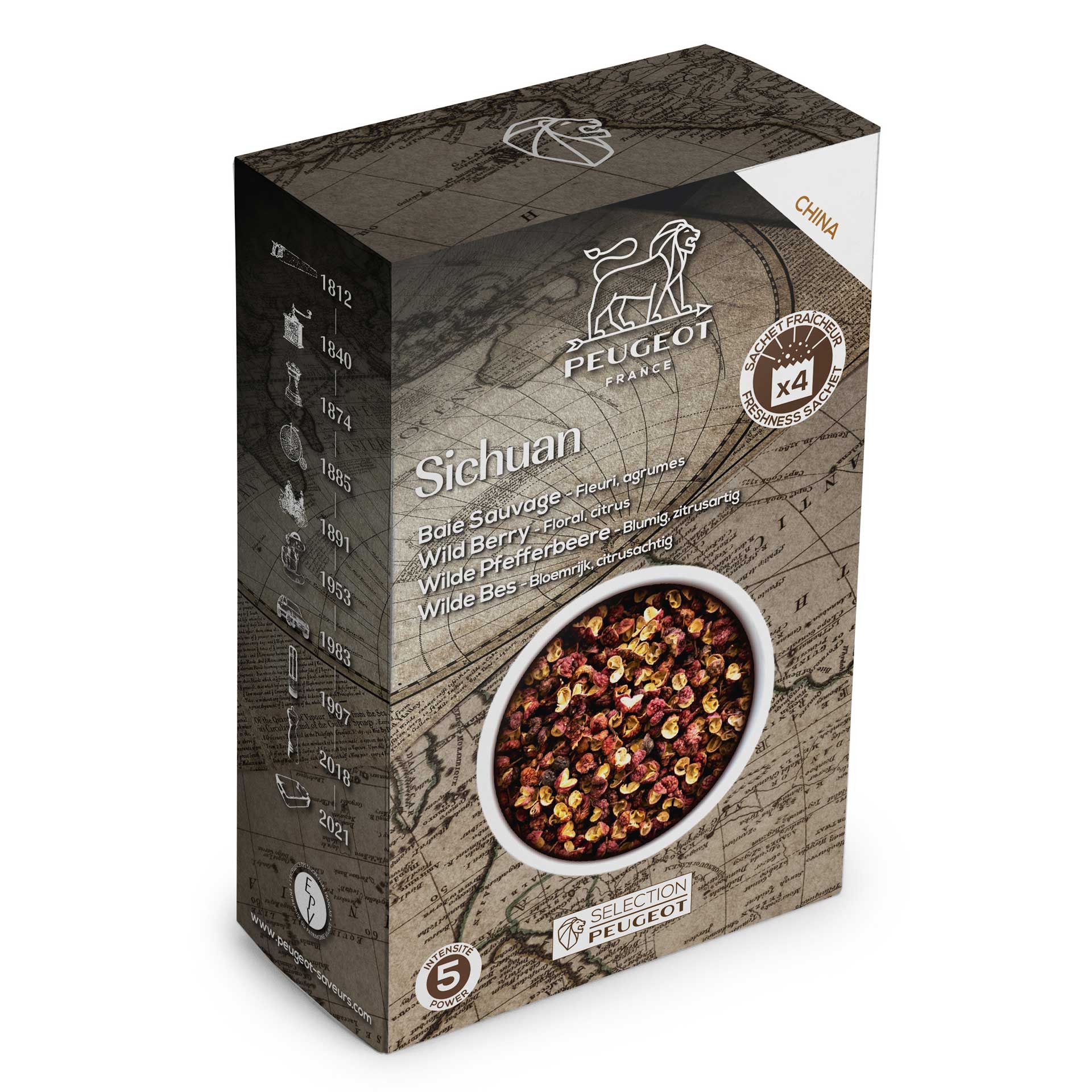 SICHUAN Pieprz czerwony Chiny 40 g / PEUGEOT
