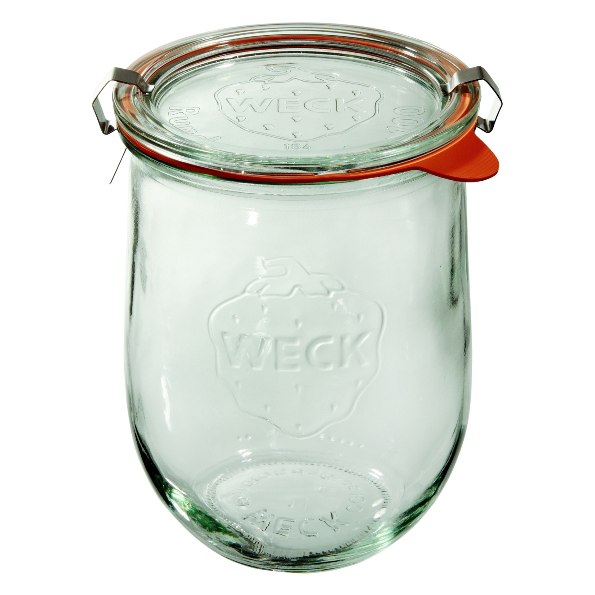 Słoik TULIP z pokrywką, uszczelką i 2 zapinkami 1062 ml op. 6 szt. / WECK