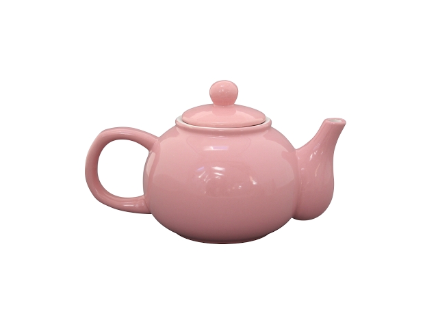 Dzbanek do herbaty różowy Krasilnikoff, 1000 ml