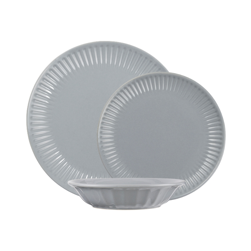 Serwis obiadowy na 6 osób Mynte French Grey 2, Ib Laursen