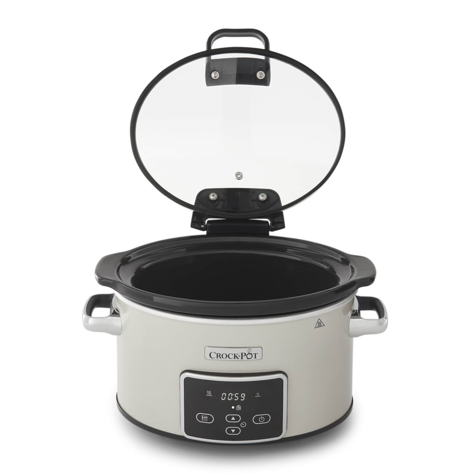 Wolnowar Crockpot 3,5l z uchylną pokrywą, kremowo-chromowy CSC060X