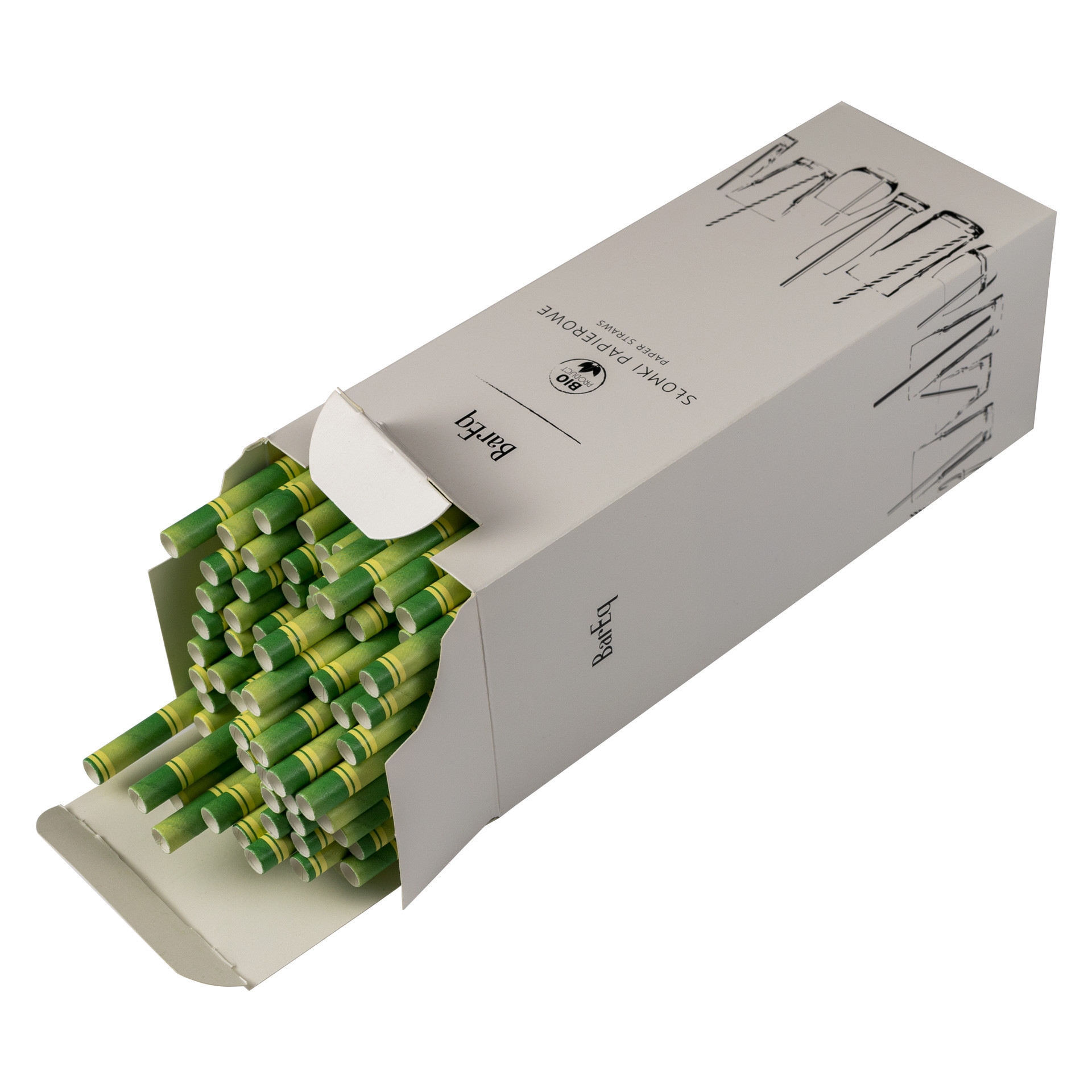 Rurki bambus 8x210 (op. 100 szt)