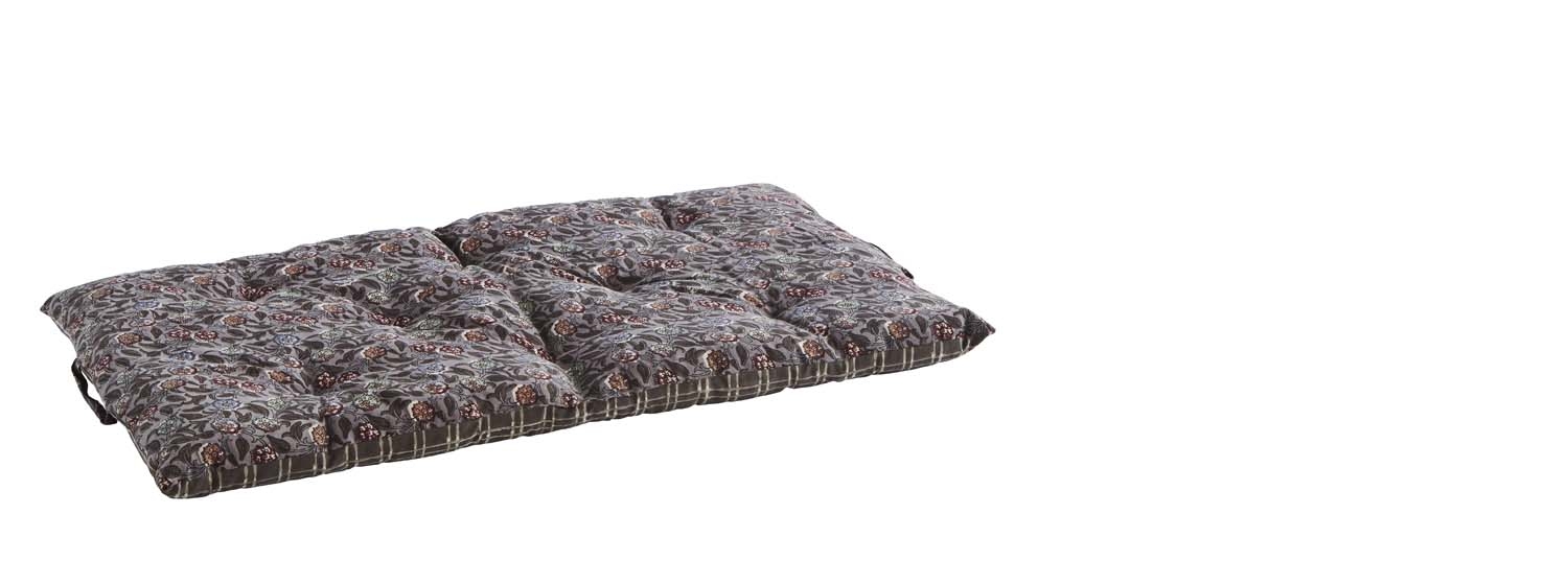 Materac grey / olive / red Madam Stoltz, 100 cm