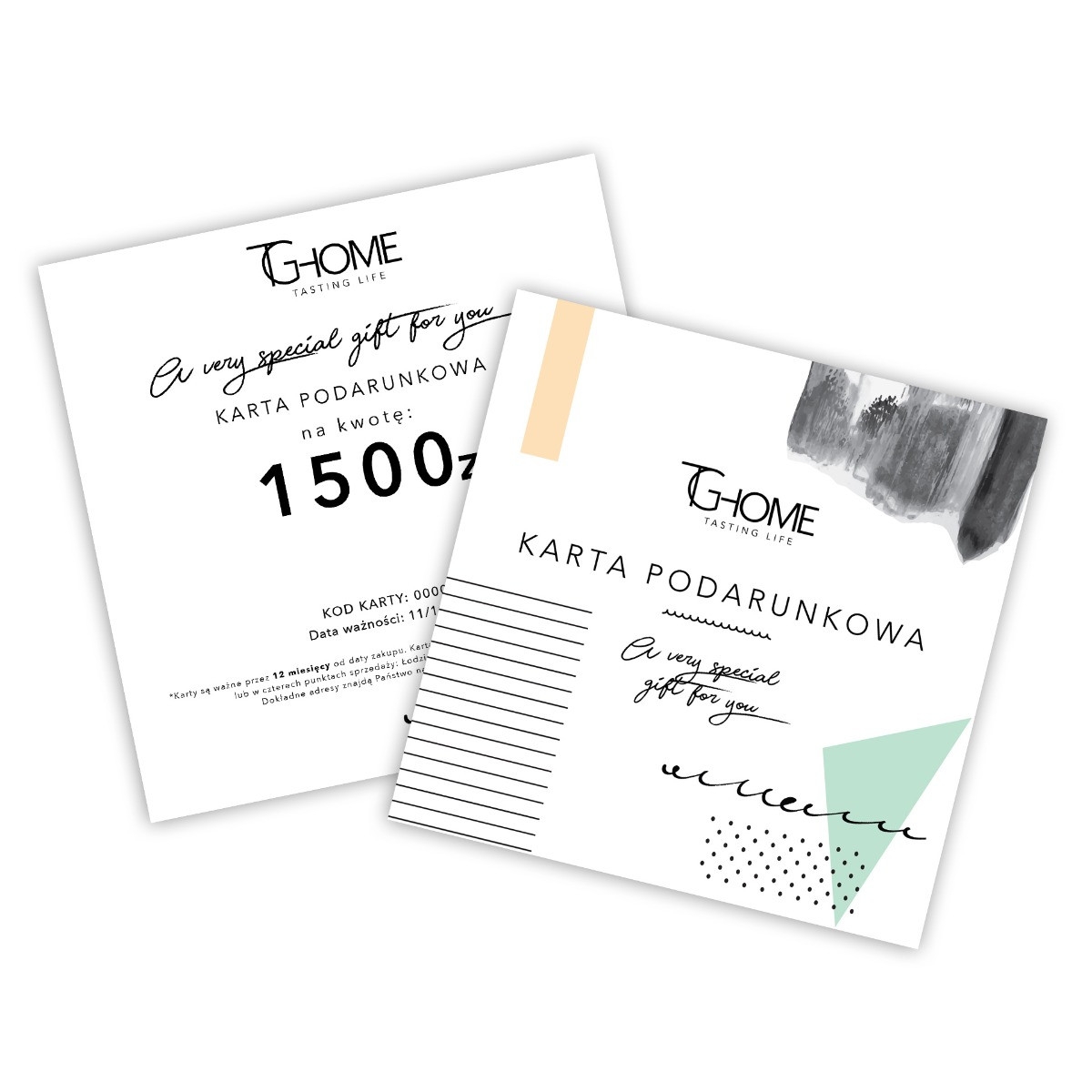 KARTA PODARUNKOWA 1500 DRUKOWANA
