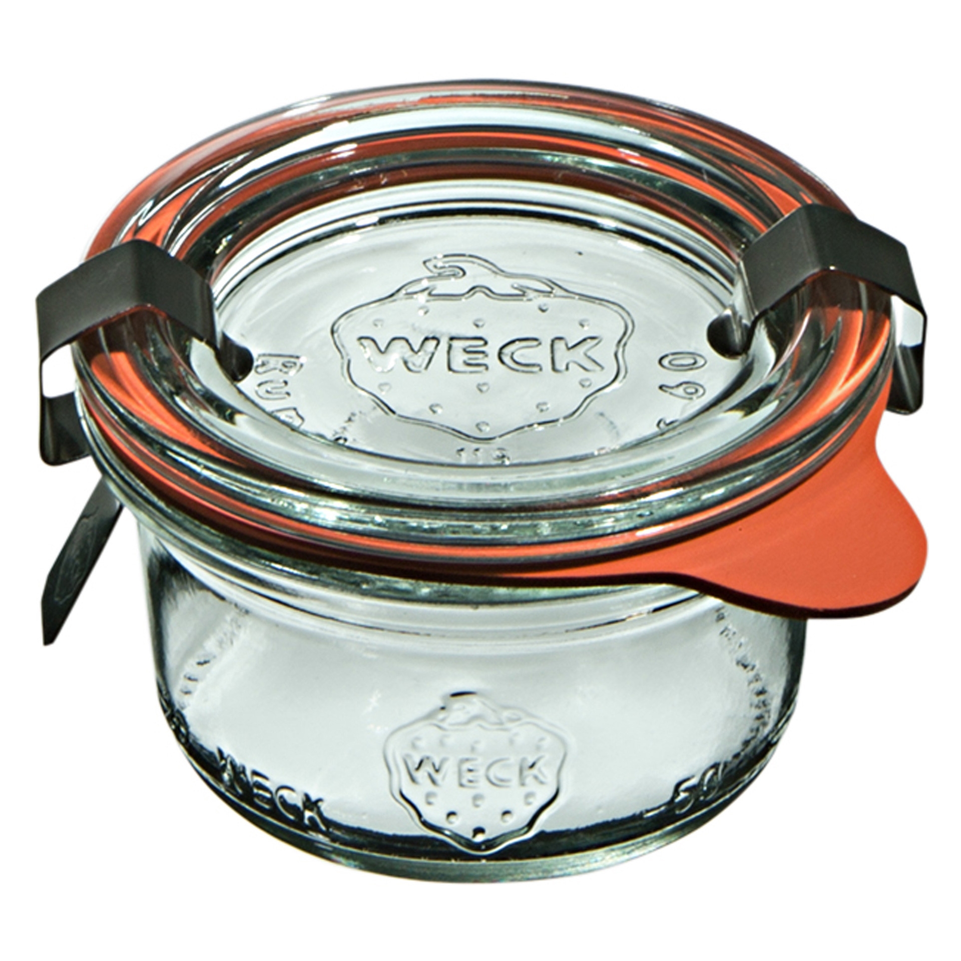 Mini słoik MINI-STURZ z pokrywką, uszczelką i 2 zapinkami 50 ml op. 12 szt. / WECK