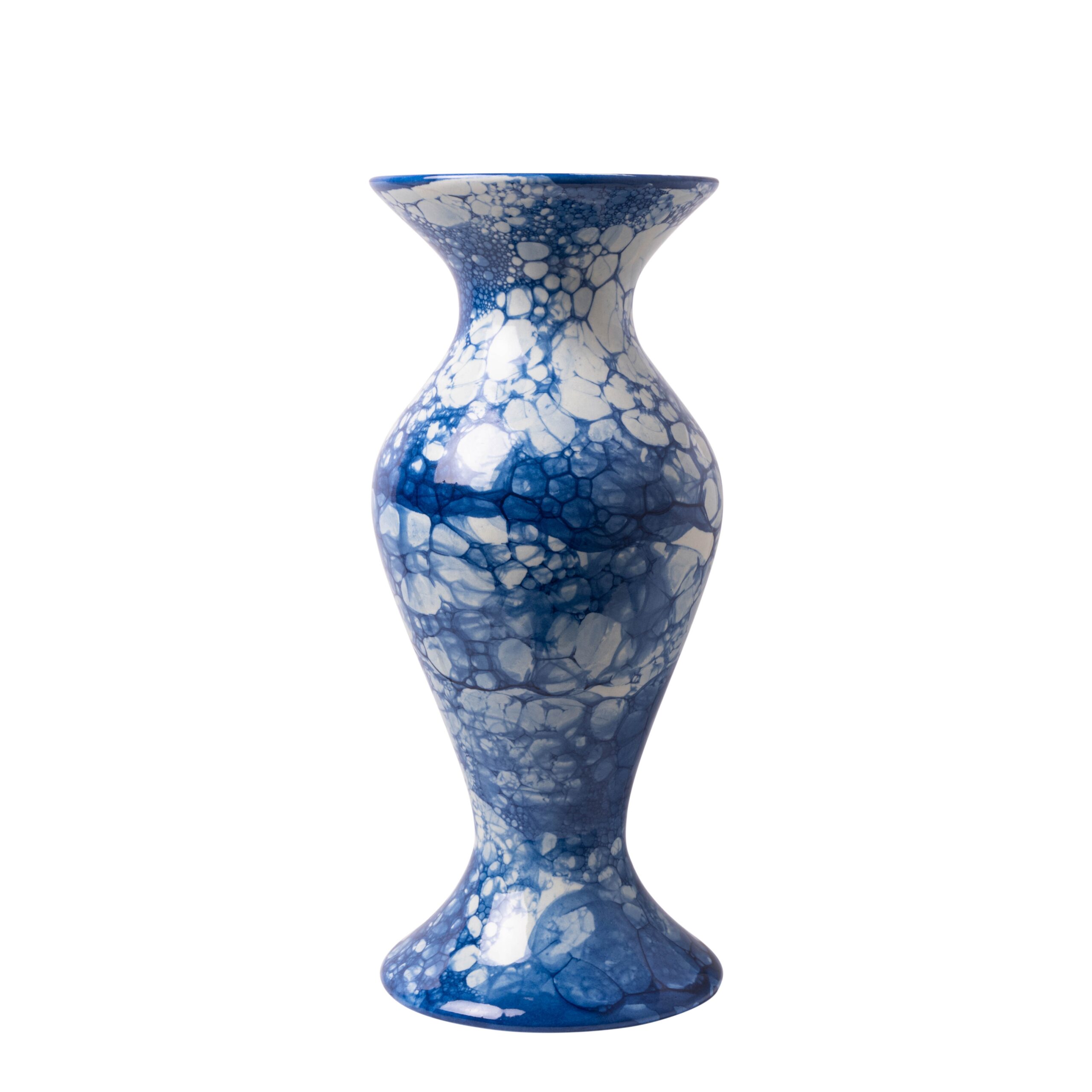 Wazon Chalice Bubble Blue Heinen Delfts Blauw, 28 cm