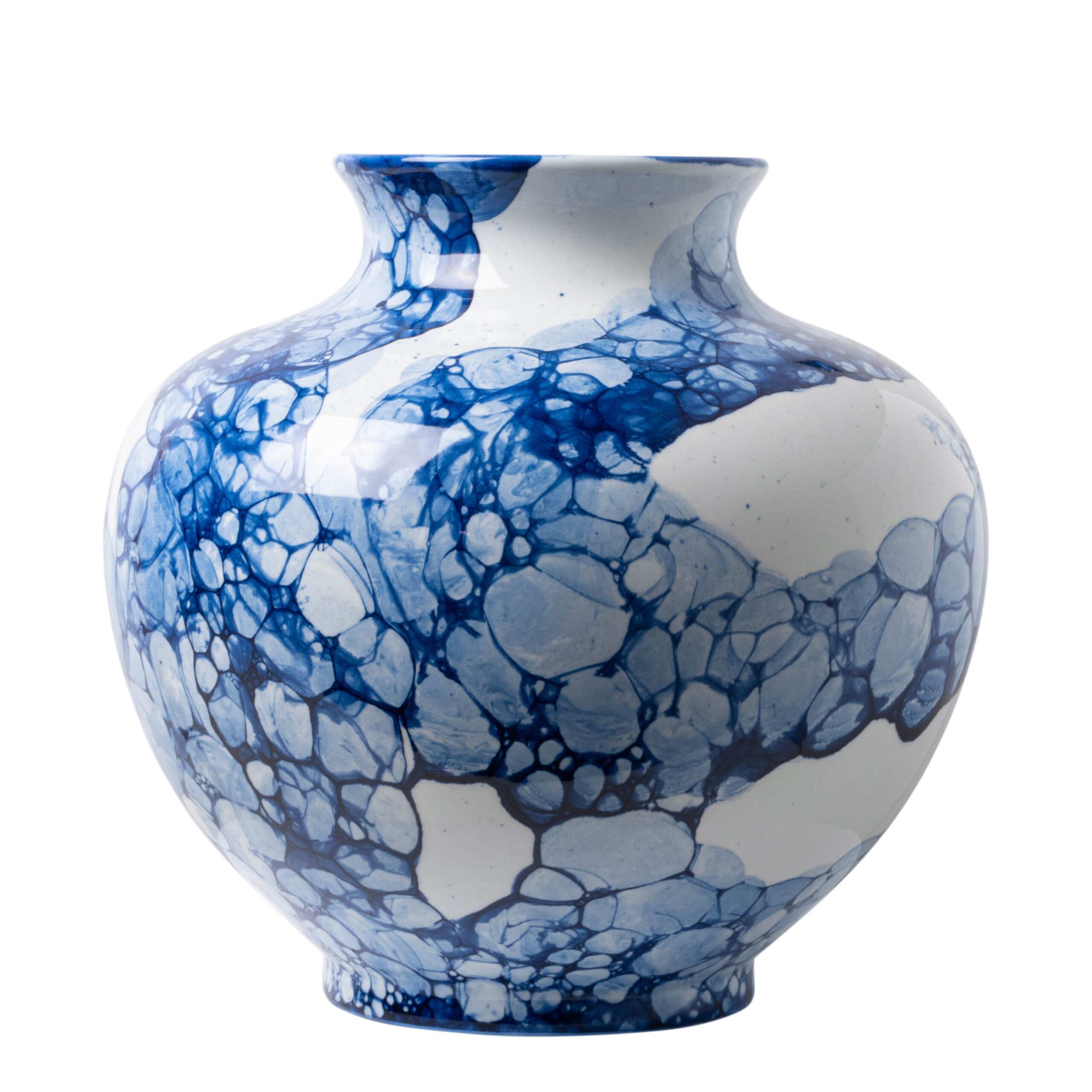 Wazon Ball Bubble Blue large Heinen Delfts Blauw, 22 cm