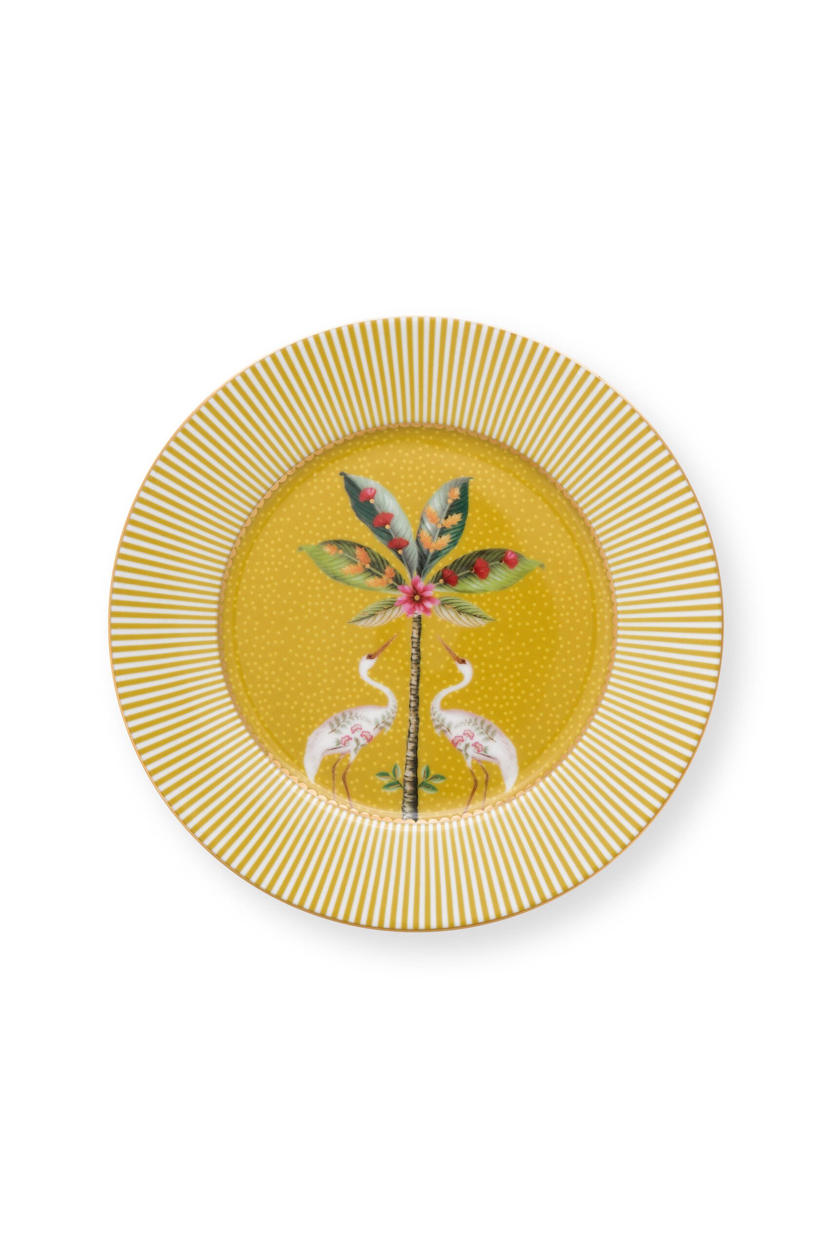 Talerz deserowy La Majorelle Yellow Żuraw PiP Studio, 17 cm