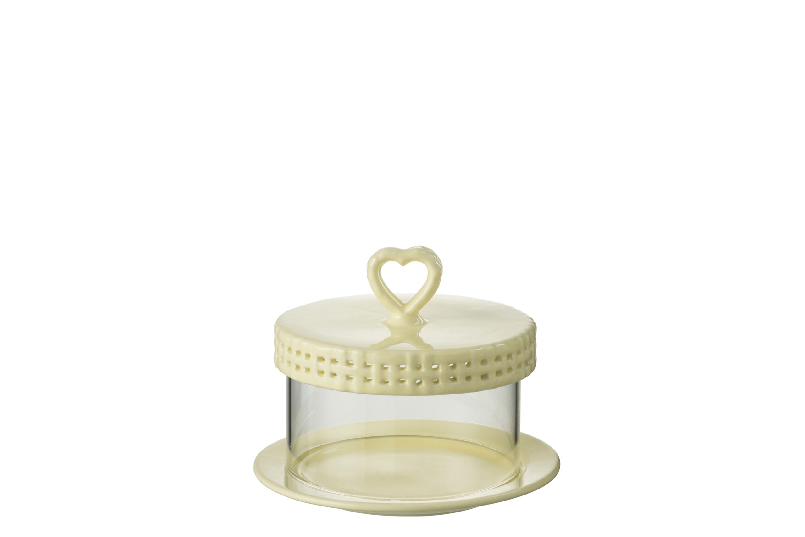 Patera z kloszem Ceramic Yellow Small J-line
