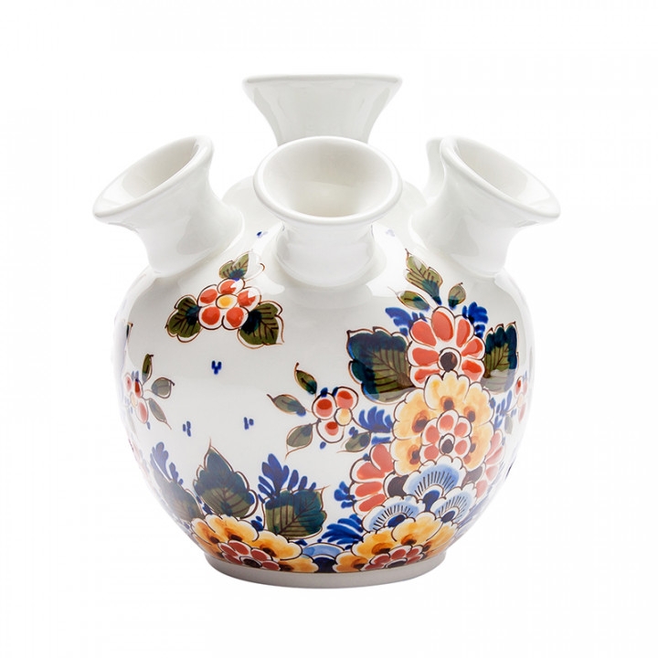 Wazon Foral smooth Heinen Delfts Blauw, 15 cm