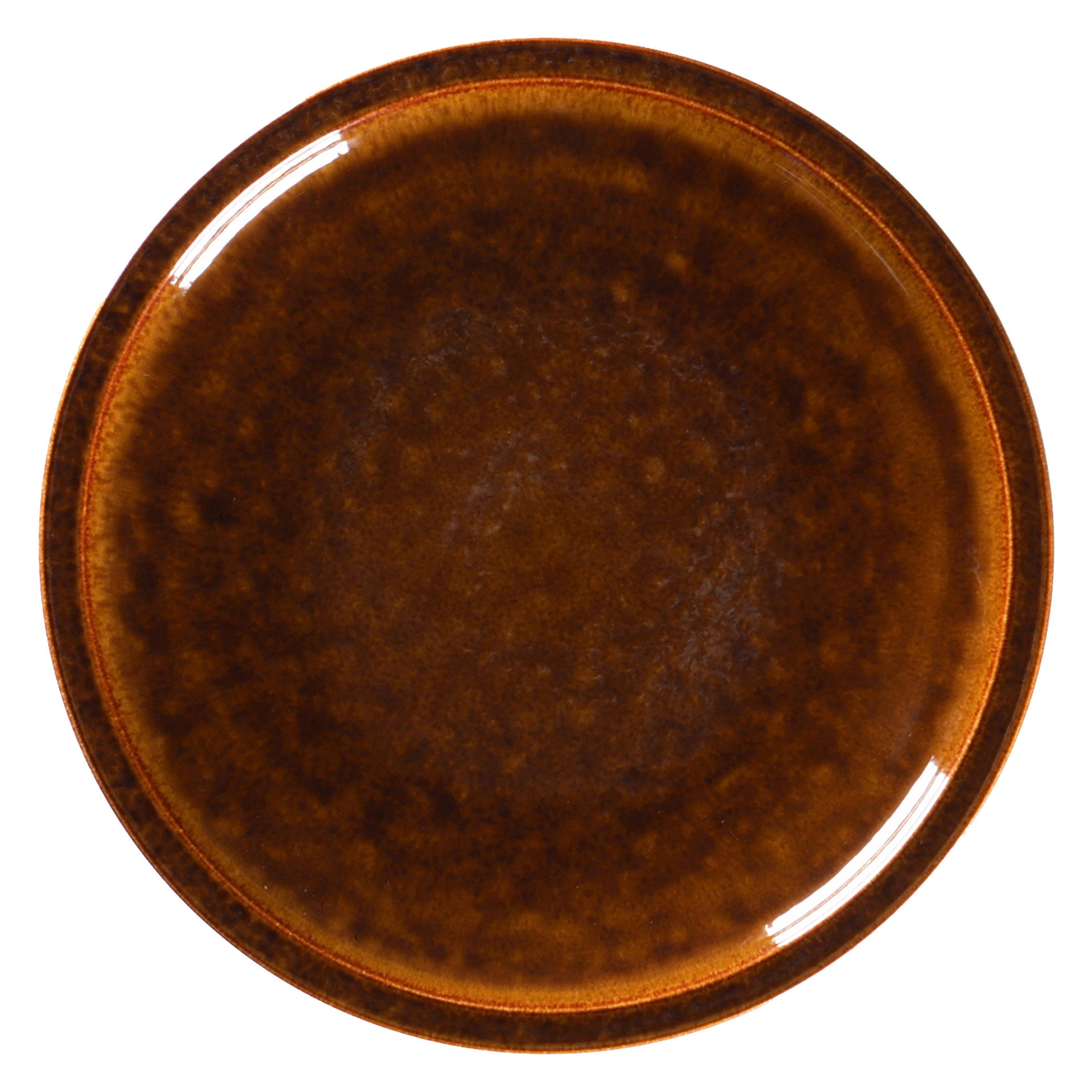 EASE RAKSTONE Talerz płaski 16 cm bursztynowy / RAK PORCELAIN