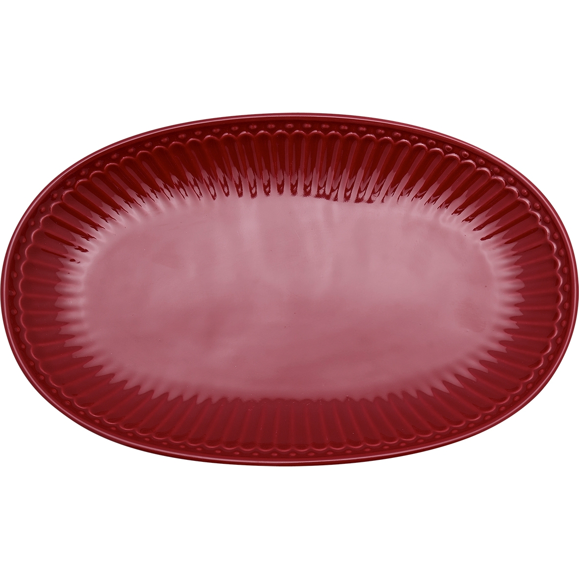 Półmisek Alice Claret Red Green Gate, 23 cm