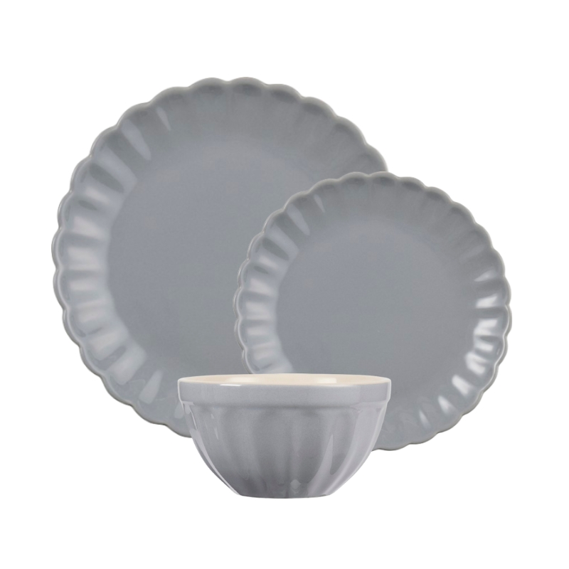 Serwis obiadowy na 24 osoby Mynte French Grey, Ib Laursen