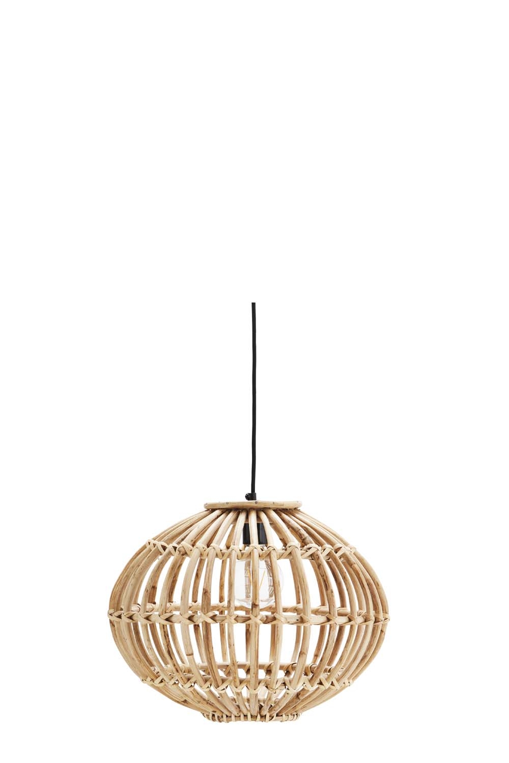 Lampa wisząca bambusowa Madam Stoltz, 39 cm