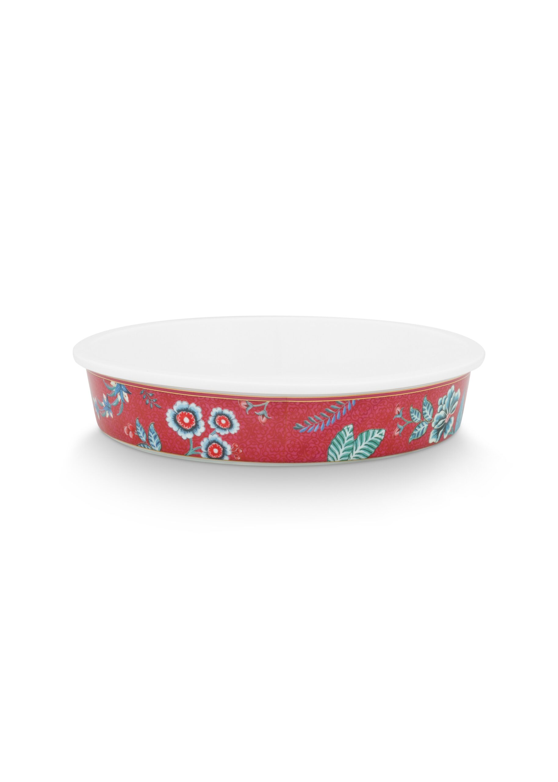 Forma do pieczenia okrągła Flower Festival Dark Pink PiP Studio, 25.5 cm