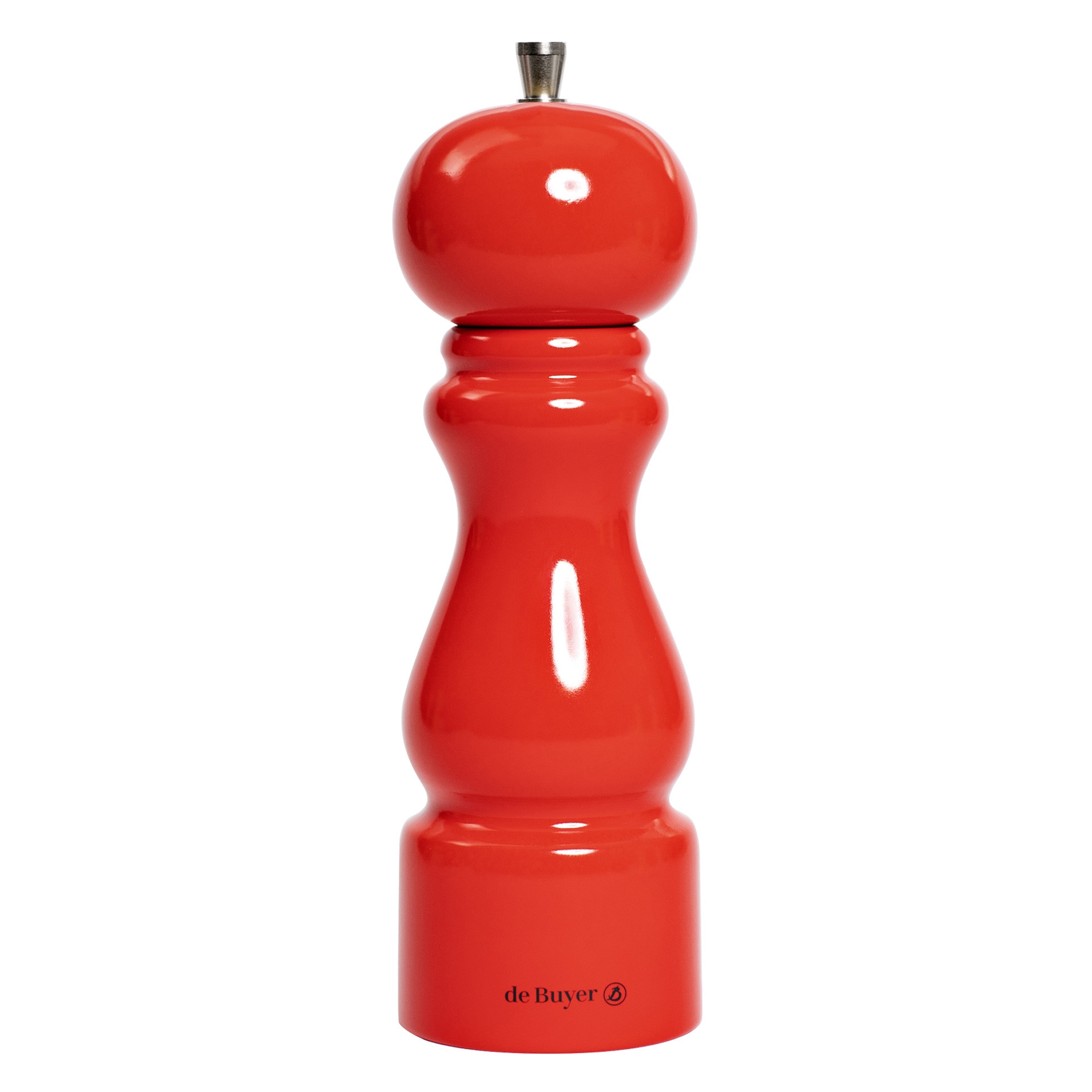 RUMBA Młynek do pieprzu 20 cm czerwony lakierowany / DE BUYER