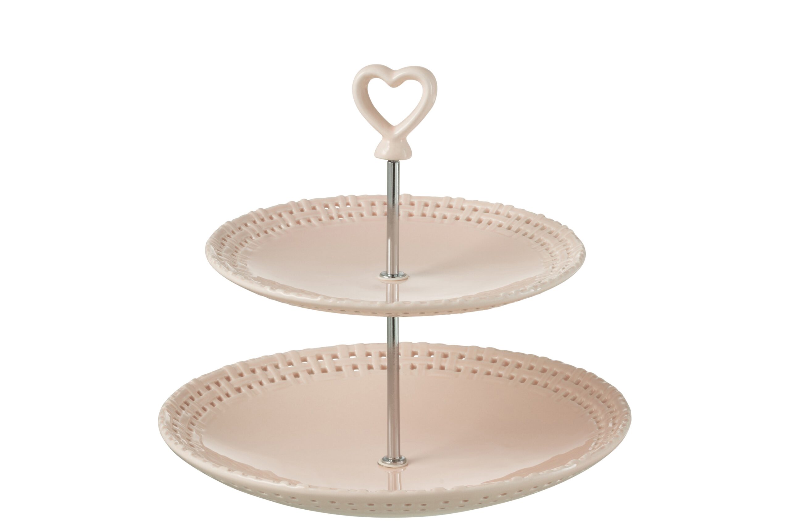 Patera dwupoziomowa Ceramic Pink J-line