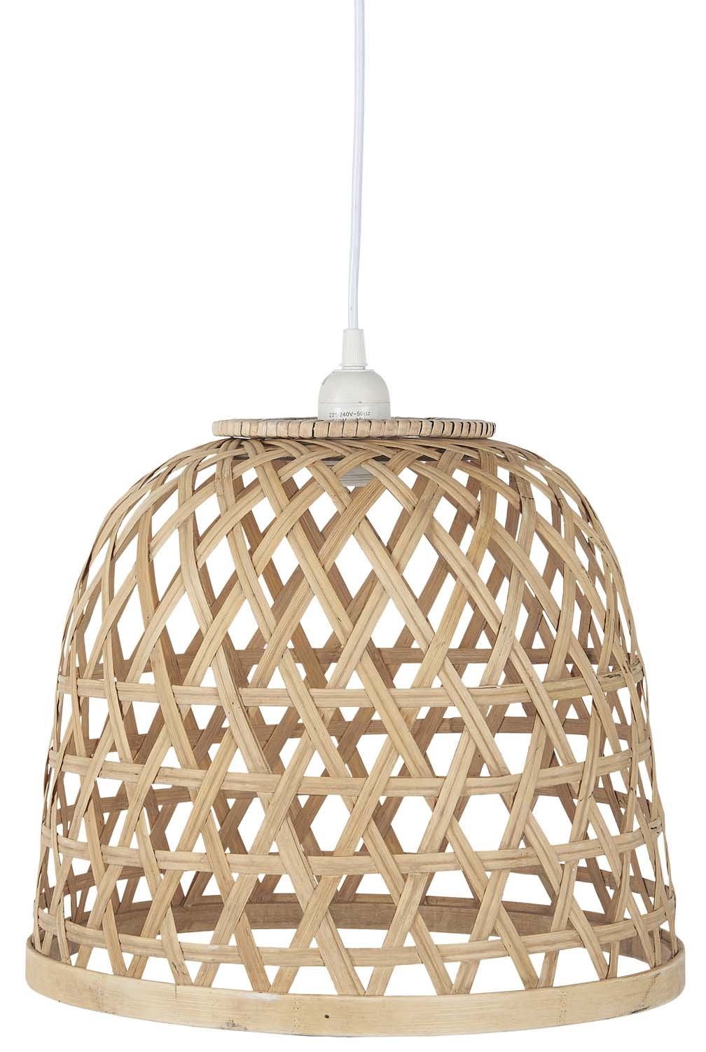 Lampa wisząca bambusowa średnia Ib Laursen, 34 cm