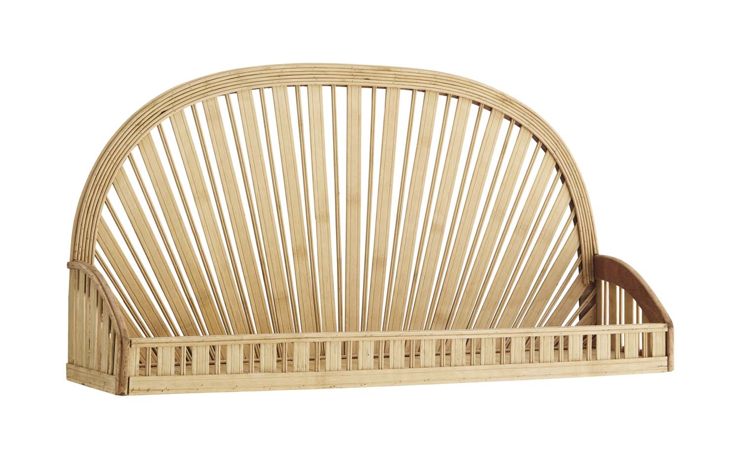 Półka bambus/rattan Madam Stoltz, 71 cm