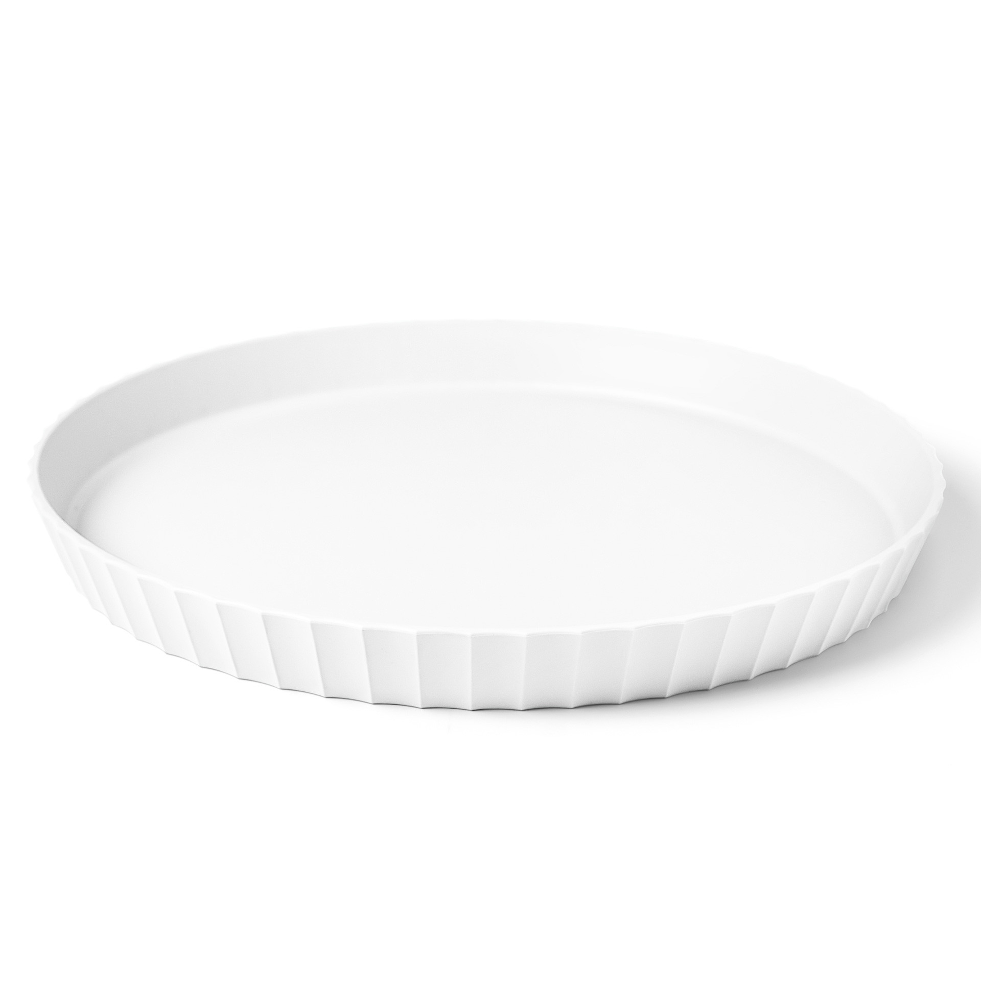 ATENA Taca okrągła śr. 30 cm krystaliczny biały / BLIM PLUS