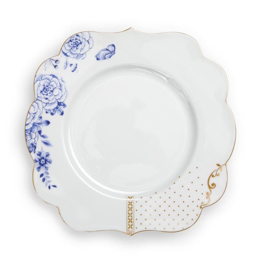 Talerz śniadaniowy i deserowy Royal White PiP Studio, 23,5 cm