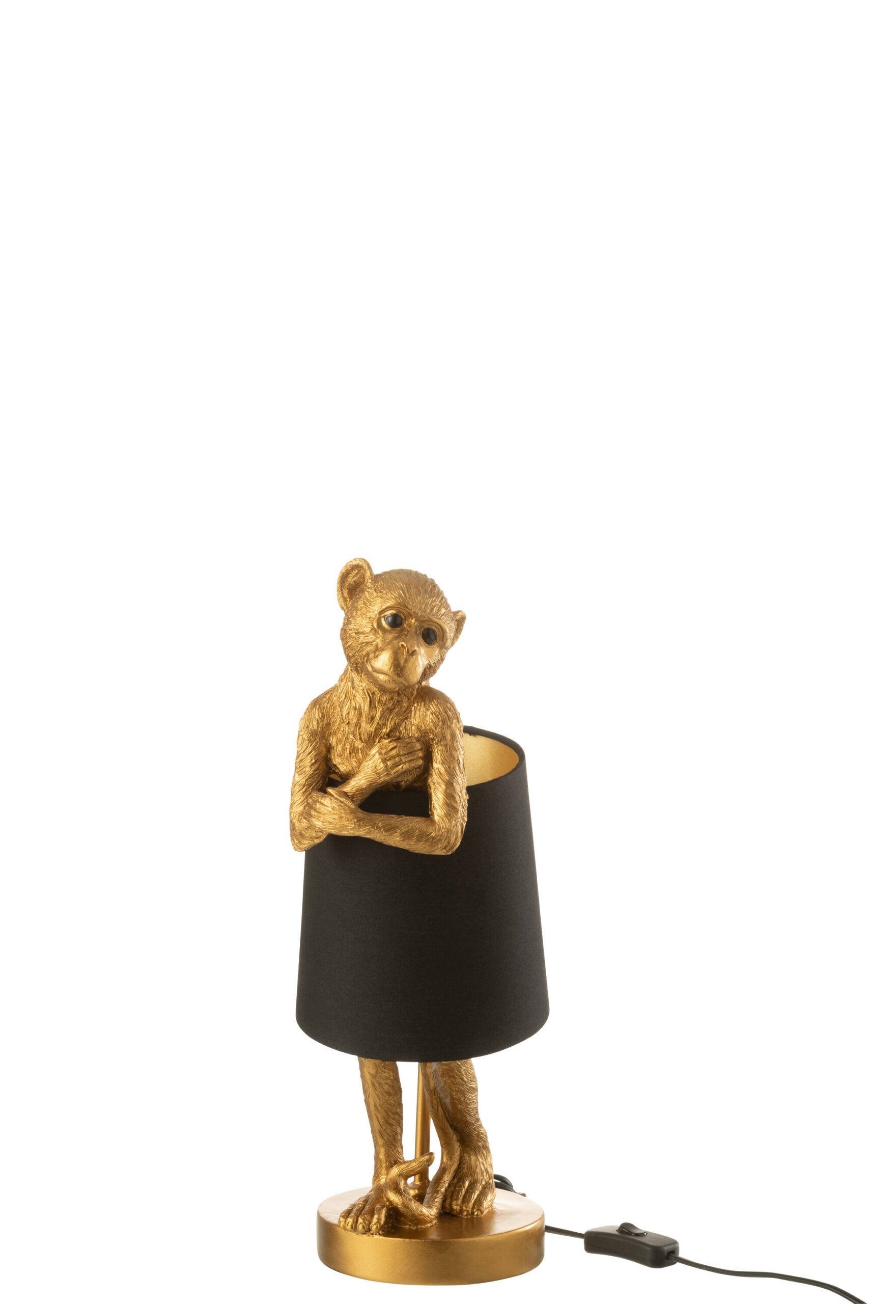 Lampa stołowa Standing Monkey gold J-line