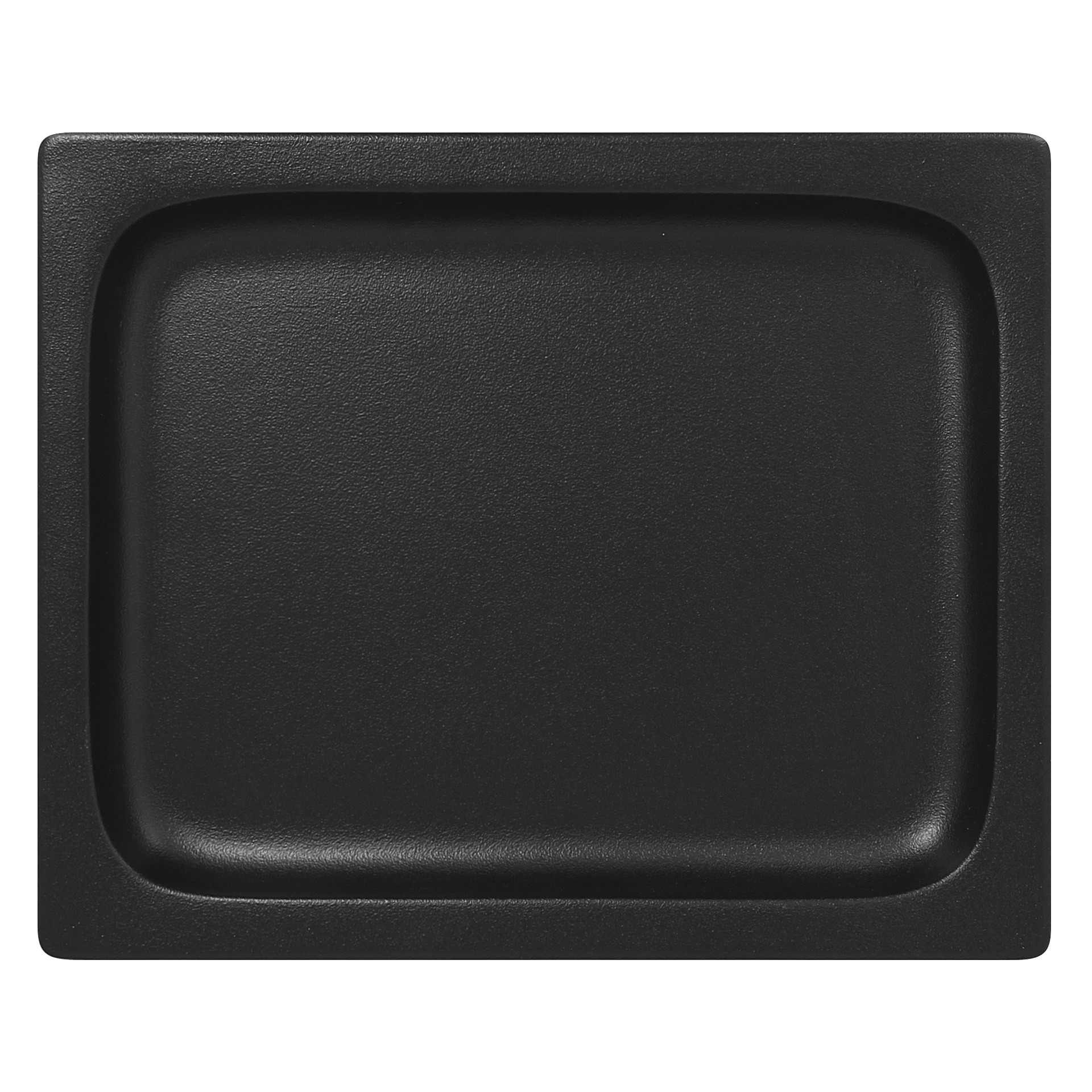 NEOFUSION Pojemnik GN 1/2 wys. 2,2 cm z porcelany czarny mat / RAK PORCELAIN