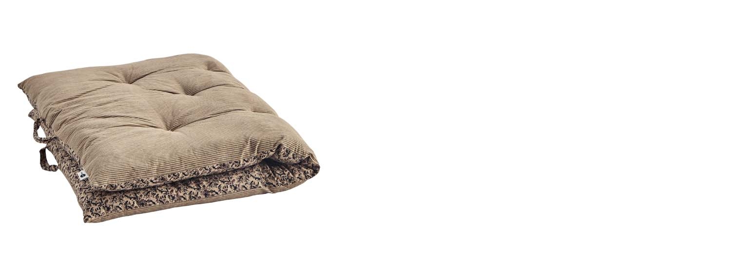 Materac beige / brown / black Madam Stoltz, 100 cm