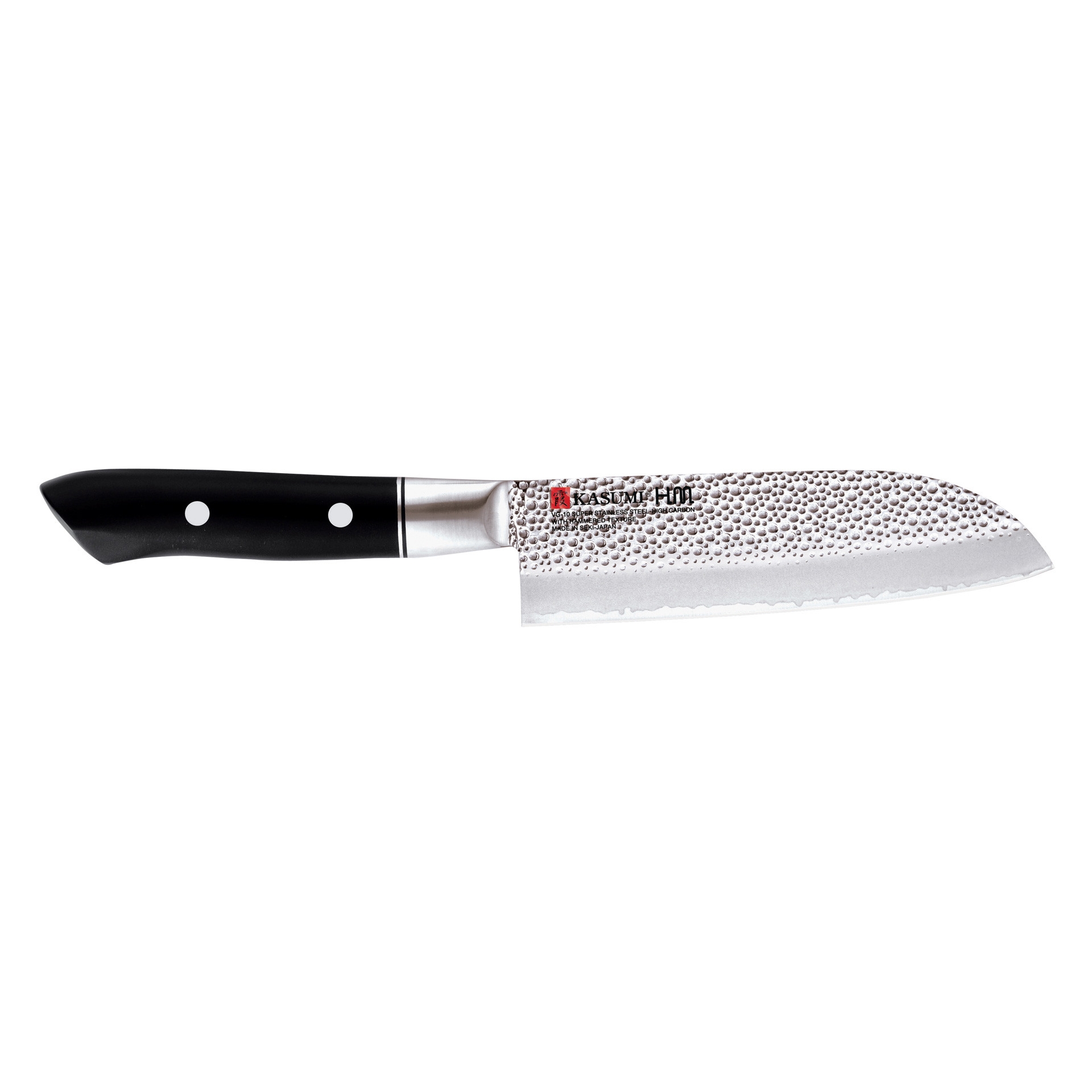 VG-10 HM Nóż japoński Santoku mały kuty dł. 13 cm  młotkowany / KASUMI