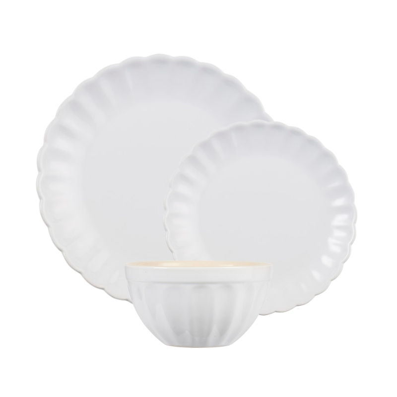 Serwis obiadowy na 24 osoby Mynte White, Ib Laursen