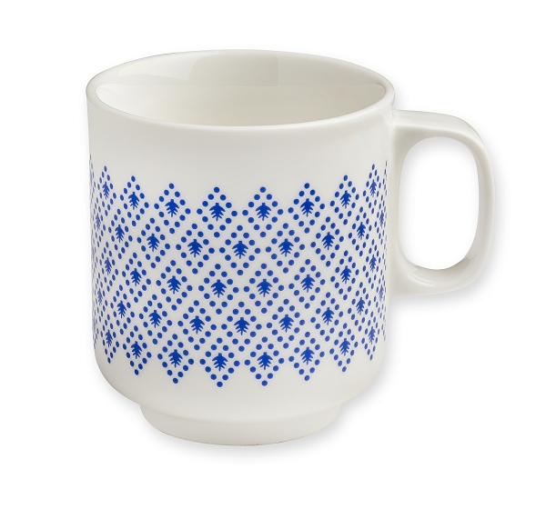 Kubek Blue Geometrics Mr & Mrs Clynk, 250 ml