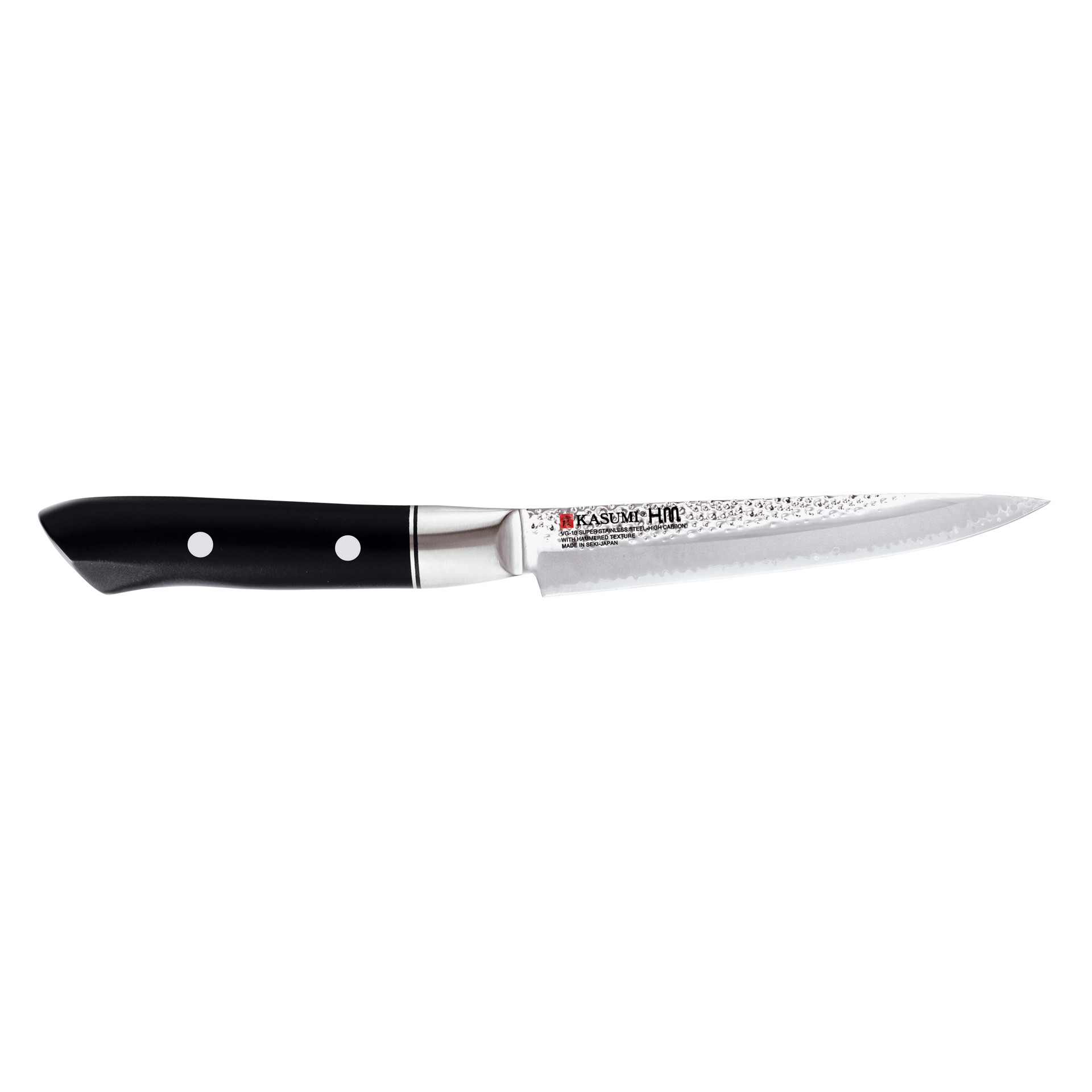 VG-10 HM Nóż japoński uniwersalny kuty dł. 12 cm  młotkowany / KASUMI