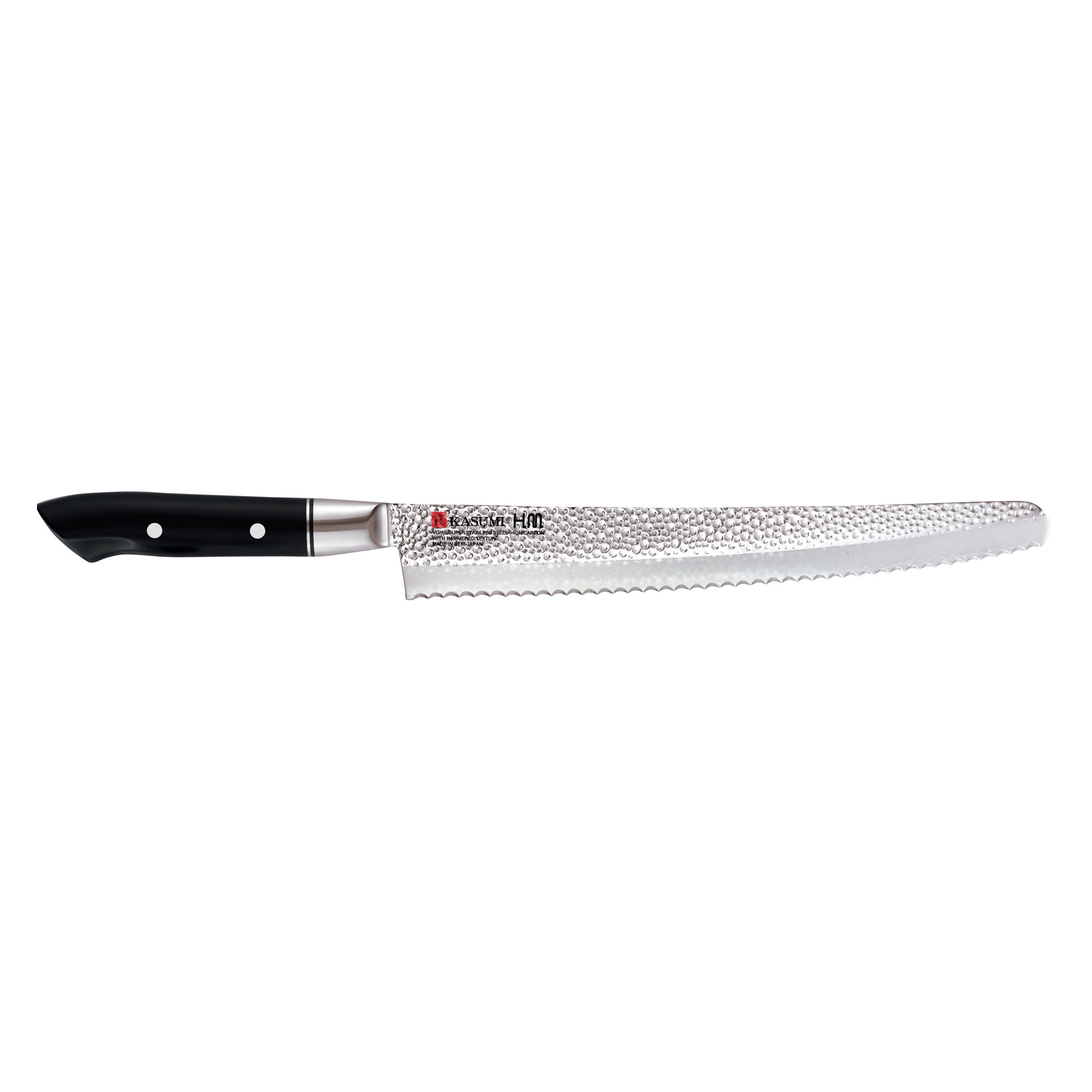 VG-10 HM Nóż japoński do chleba kuty dł. 25 cm  młotkowany / KASUMI