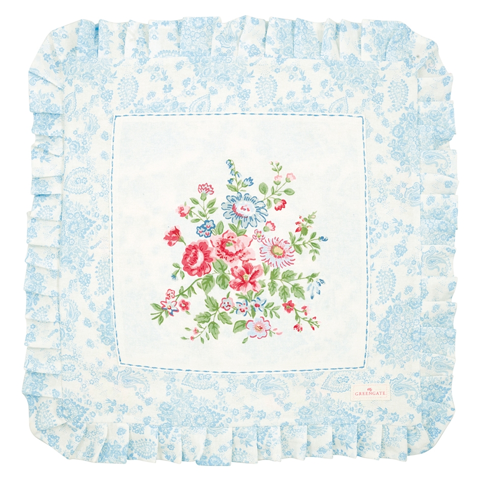Poszewka bawełniana na poduszkę Ailis w/print White Green Gate, 40 x 40 cm