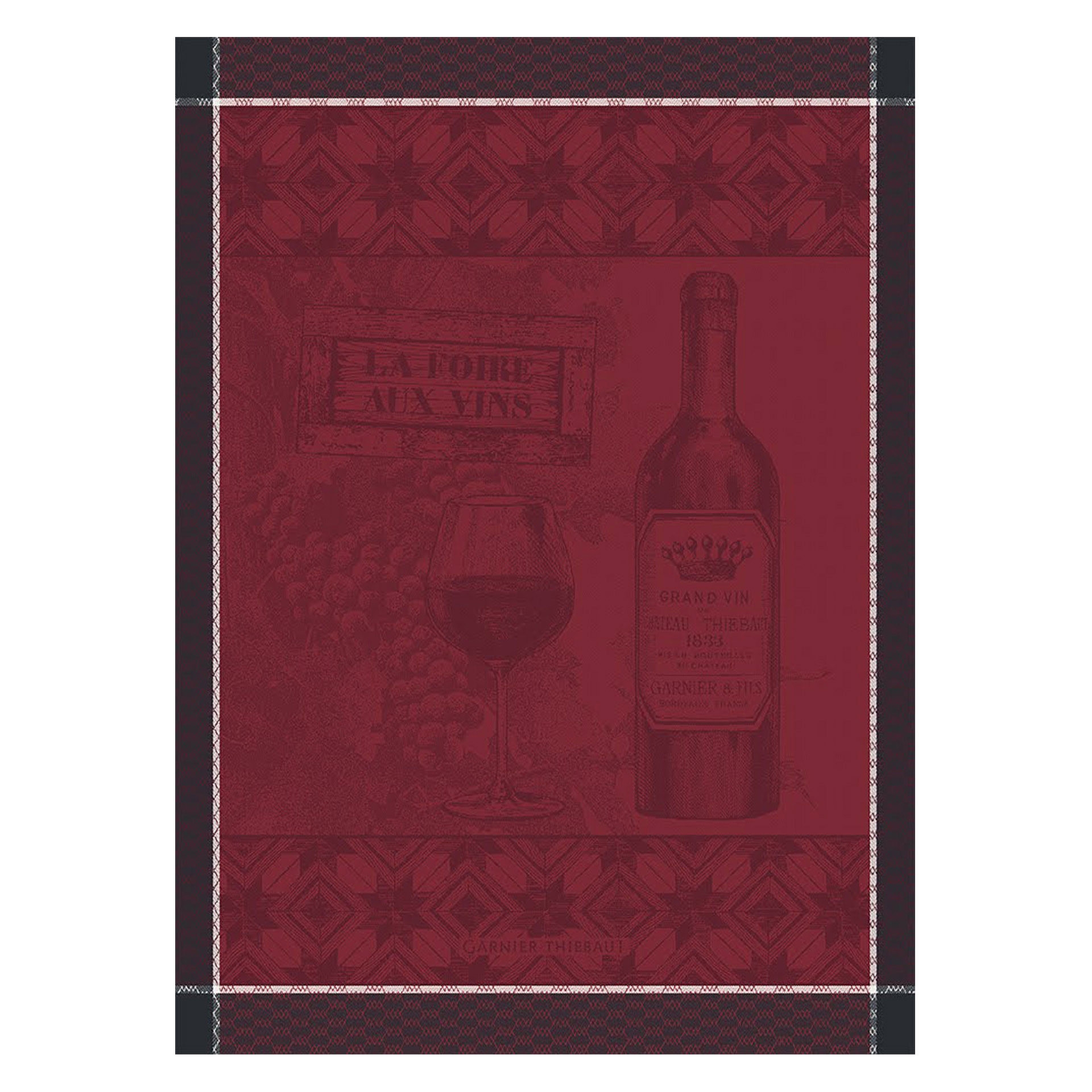 Ręcznik kuchenny FOIRE AU x  VINS BORDEAU x  56 x 77 cm / GARNIER THIEBAUT