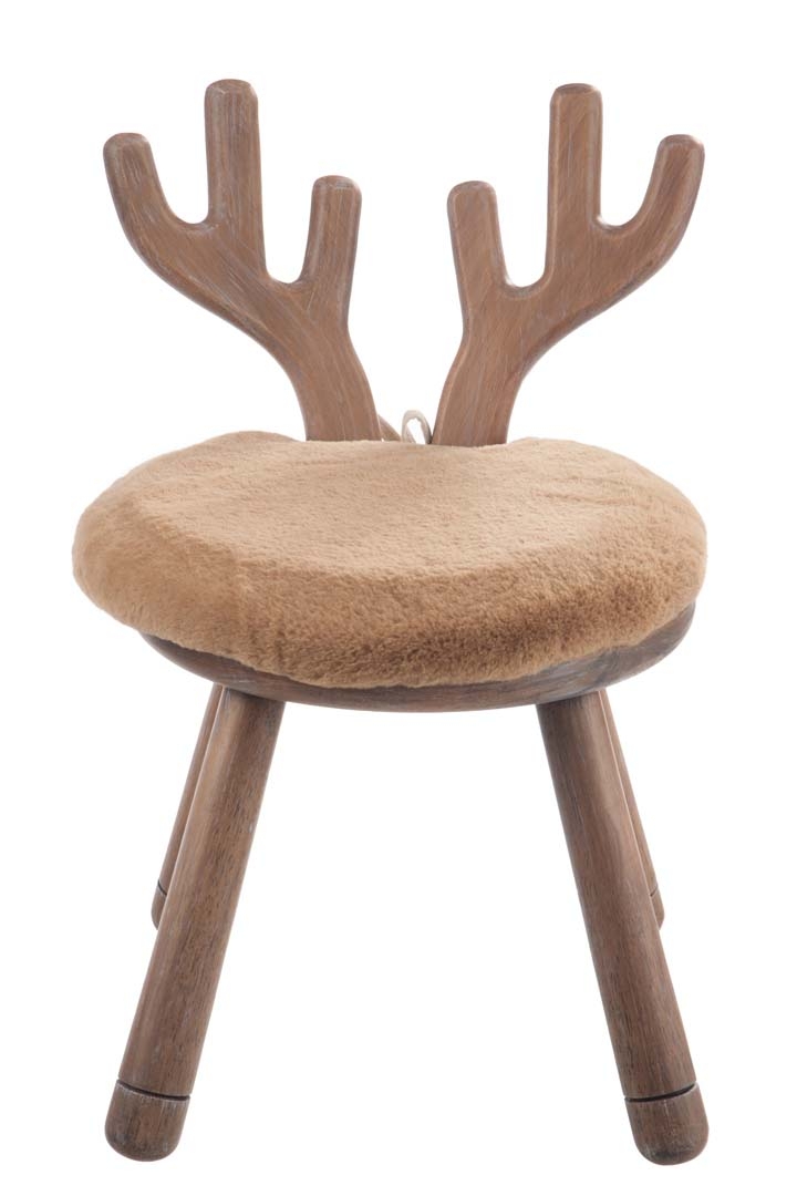 Krzesło dziecięce Ear Deer Wood Natural J-Line
