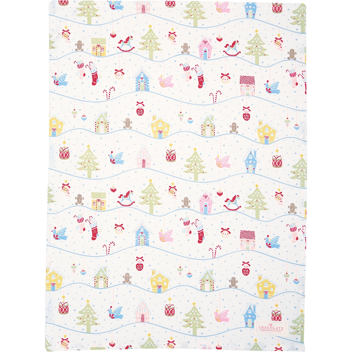 Ściereczka kuchenna Laura Christmas White, Green Gate