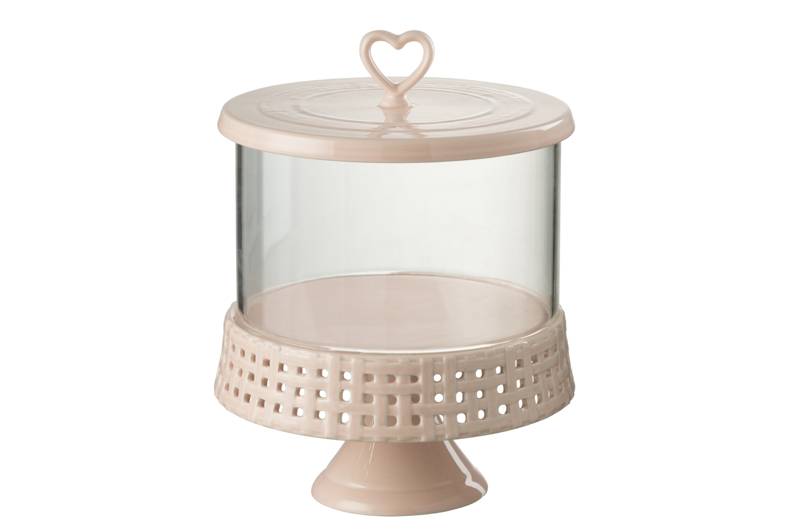 Patera z kloszem Ceramic Pink Large J-line