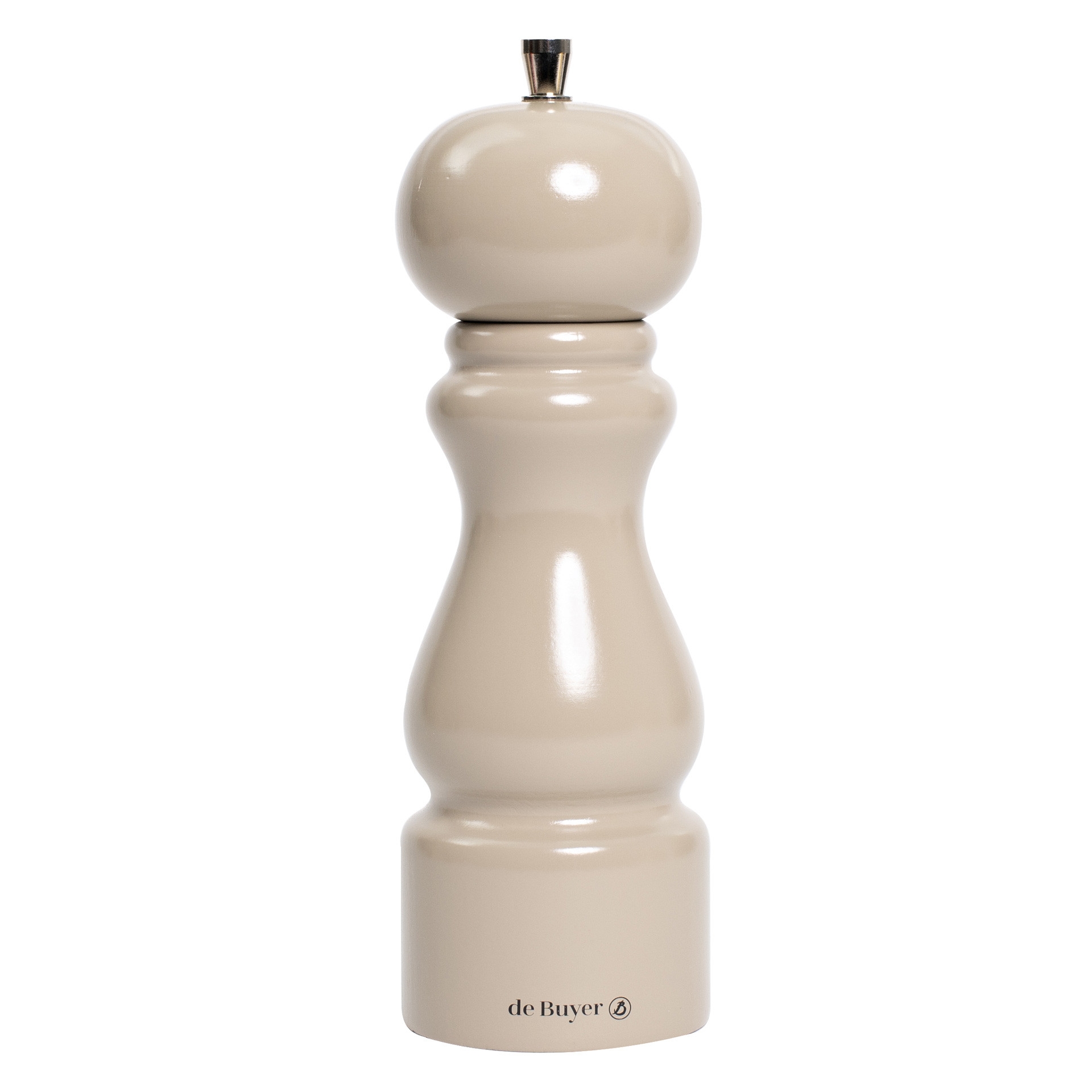 RUMBA Młynek do soli 20 cm taupe lakierowany / DE BUYER