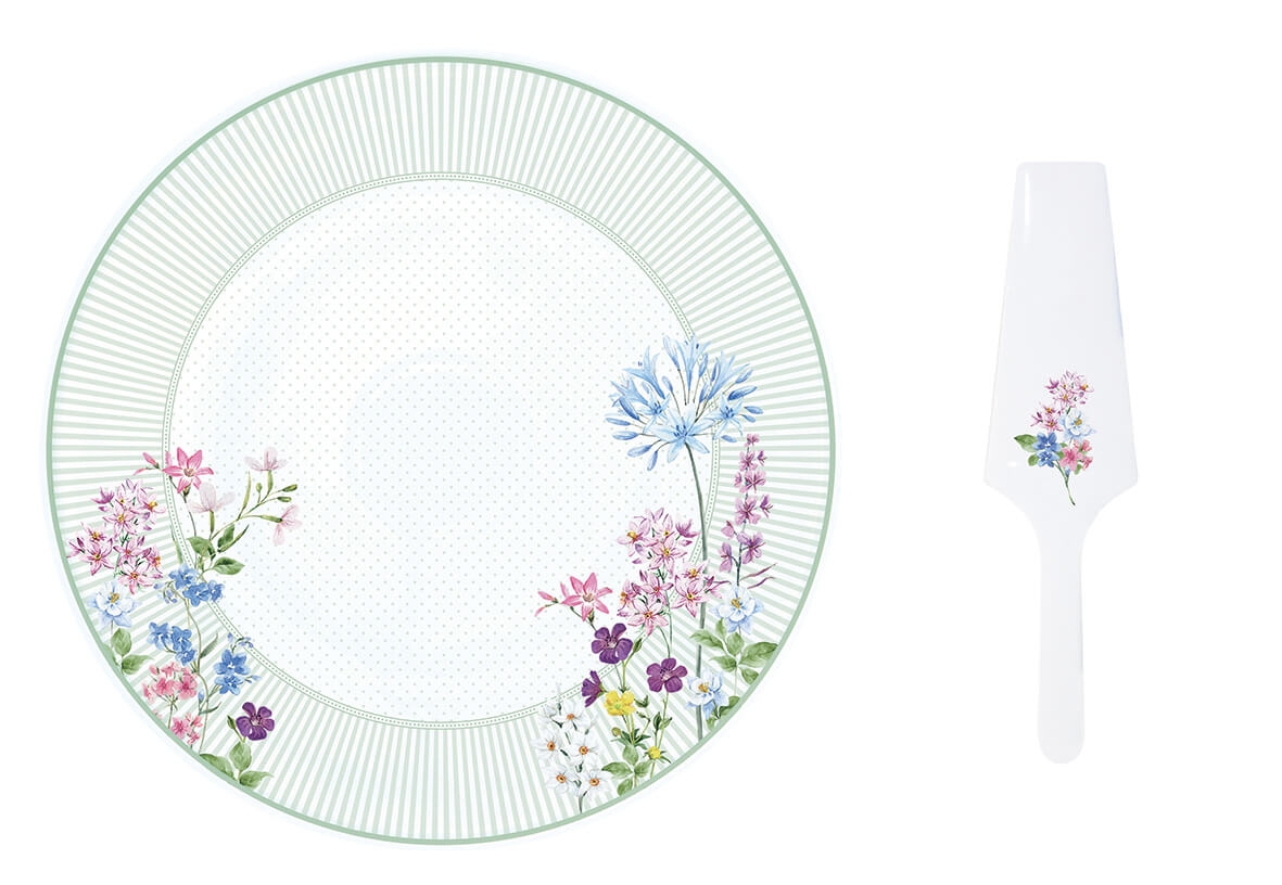Zestaw patera z łopatką Floraison Easy Life, 32 cm