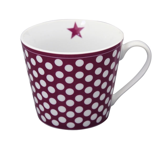 Kubek Plum Big Dots Krasilnikoff, 350 ml