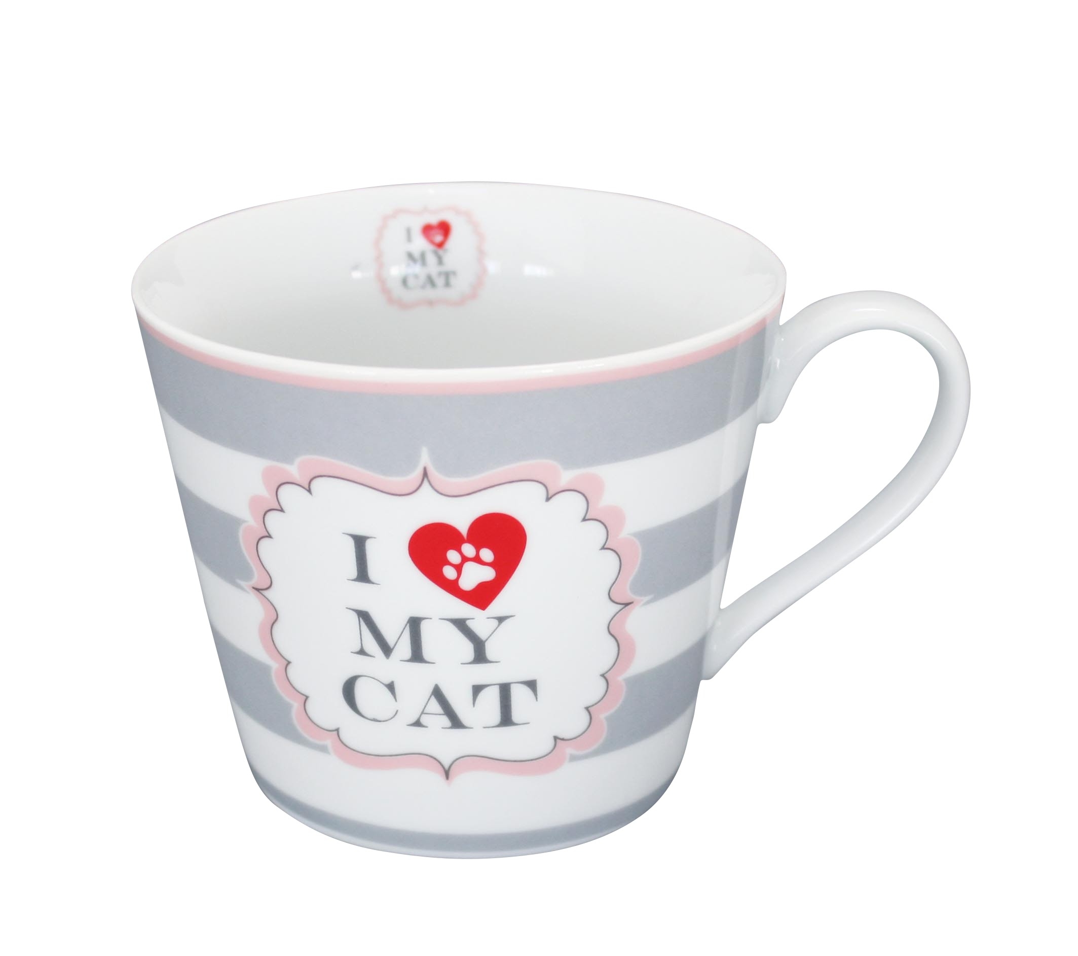 Kubek I Love My Cat Krasilnikoff, 350 ml