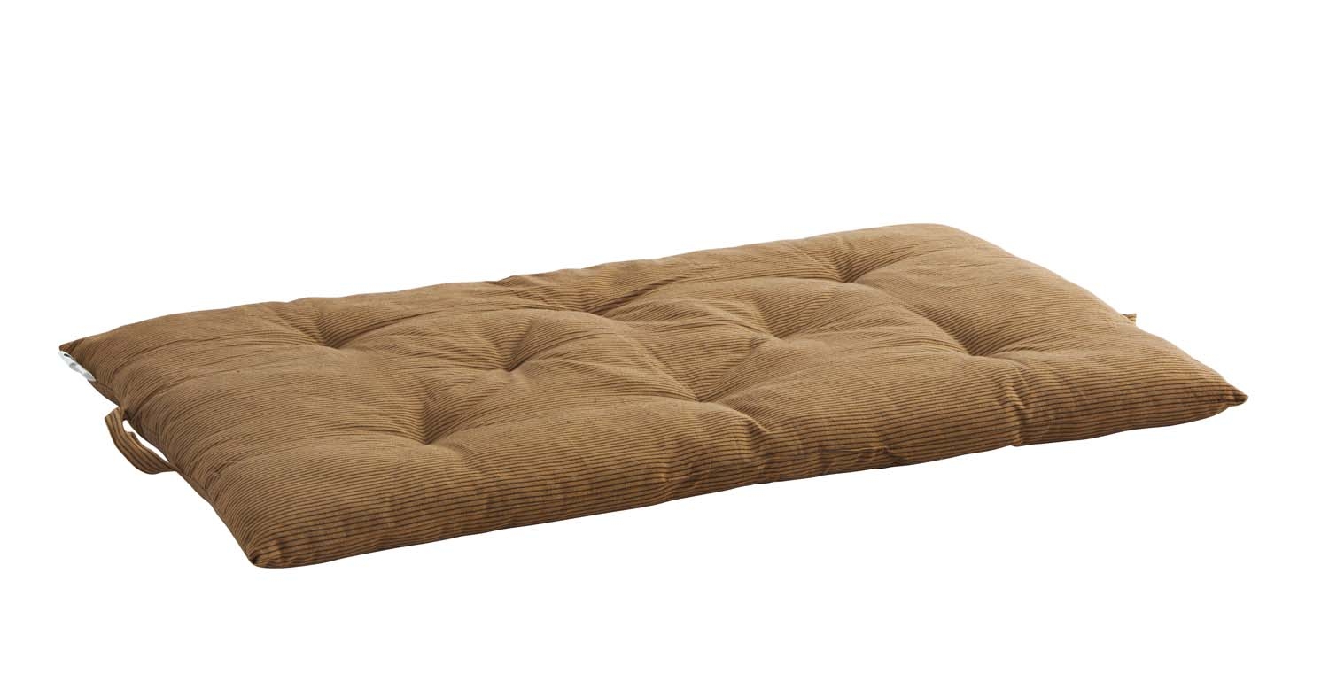 Materac striped sugar almond / black Madam Stoltz, 100 cm